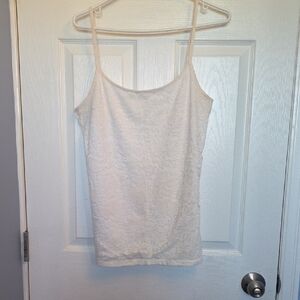 Aeropostale White Lace Camisole Top